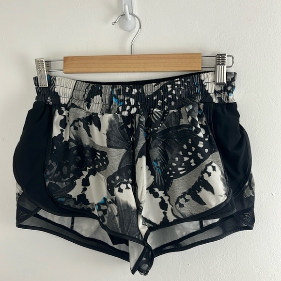 Lululemon Super Squad Short Exploded So Fly Butterfly Angel Wing Black / Black - Picture 2 of 9